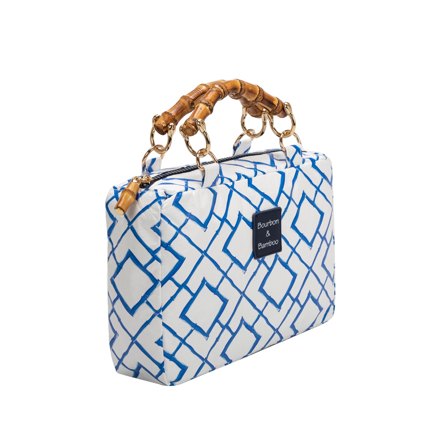 Bourbon and Bamboo Blue Bamboo City Clutch Bag Purse Women's Bags and Accessories